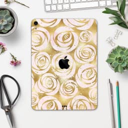 image-Karamfila Watercolor & Gold V1 - Full Body Skin Decal for the Apple
