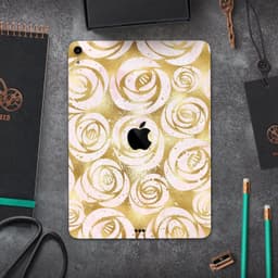 image-Karamfila Watercolor & Gold V1 - Full Body Skin Decal for the Apple