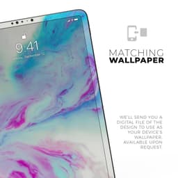image-Marbleized Soft Blue V32 - Full Body Skin Decal for the Apple iPad Pro