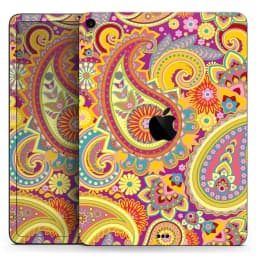 image-Neon Orange Paisley Pattern - Full Body Skin Decal for the Apple iPad
