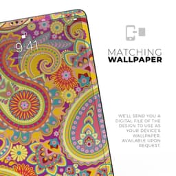 image-Neon Orange Paisley Pattern - Full Body Skin Decal for the Apple iPad