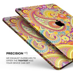 image-Neon Orange Paisley Pattern - Full Body Skin Decal for the Apple iPad