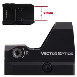 image-Vector Optics Frenzy 1x17x24 AR15 M4 AK47 Pistol Red Dot Scope 9mm