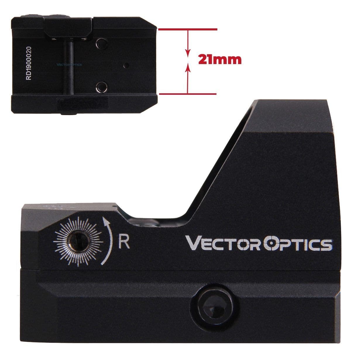 image-Vector Optics Frenzy 1x17x24 AR15 M4 AK47 Pistol Red Dot Scope 9mm