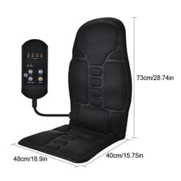 image-Portable Vibrating Heat Therapy Massage Cushion Mattress