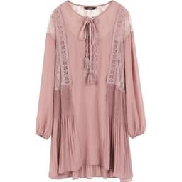 image-Solid Pure High Waist Casual Vintage Midi Dress Women,Autumn Stylish
