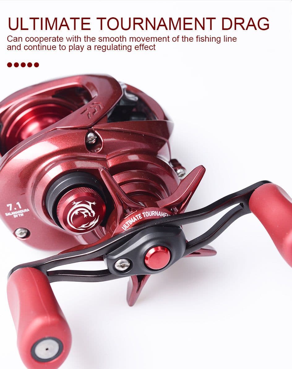 image-Fishing Reels 103H/103HL 7+1BB Gear Ratio 7.1:1 Max Drag 5kg Reel