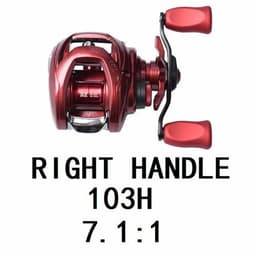 image-Fishing Reels 103H/103HL 7+1BB Gear Ratio 7.1:1 Max Drag 5kg Reel