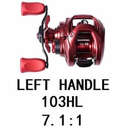 image-Fishing Reels 103H/103HL 7+1BB Gear Ratio 7.1:1 Max Drag 5kg Reel