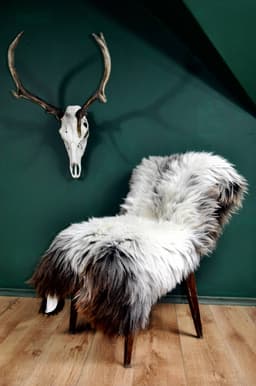 image-Gray Rare Breed Sheepskin Rug. | HUGE 140cm