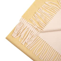 image-Great Natural Alpaca 100% baby alpaca scarf, yellow-white colour
