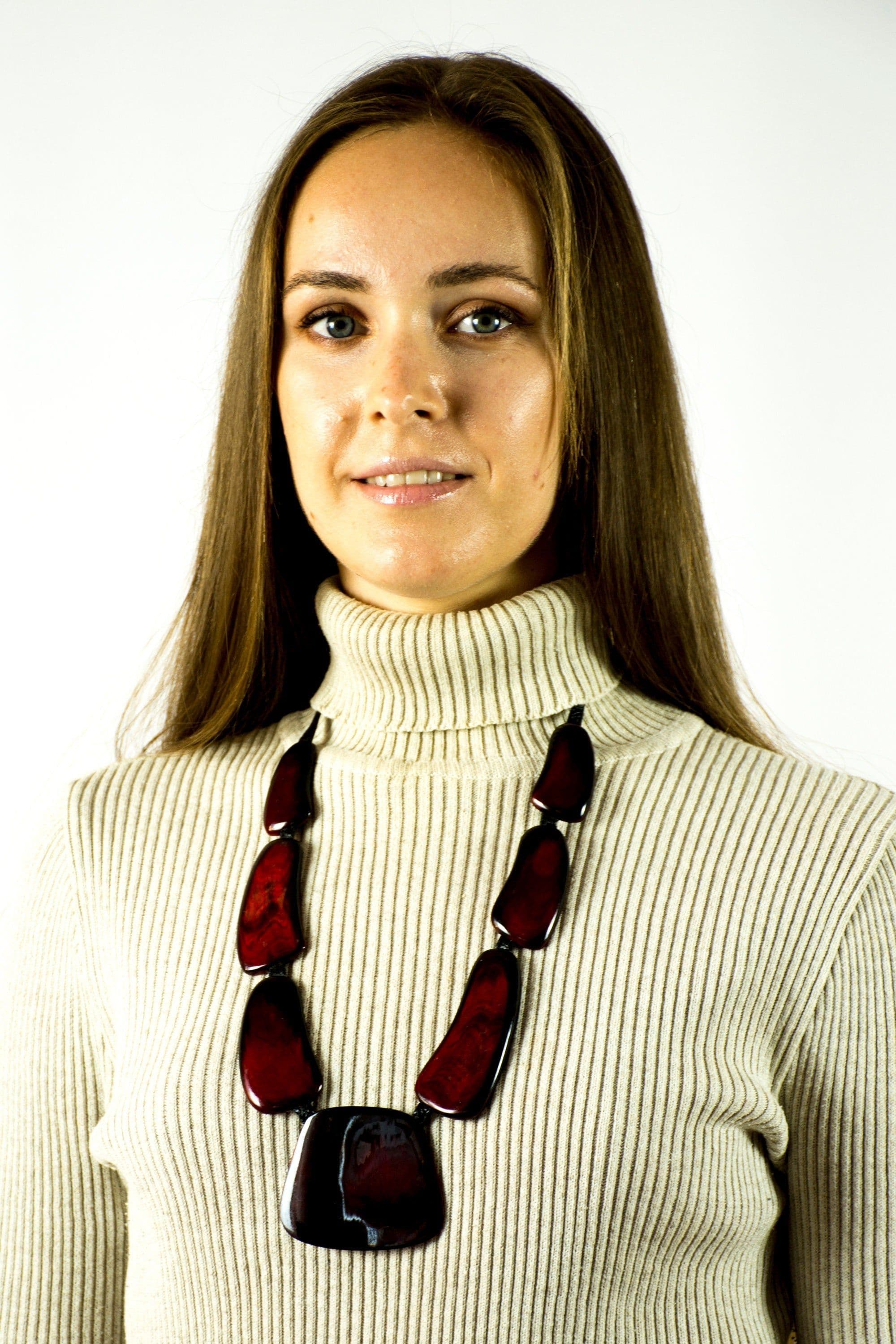 image-Red necklace for women