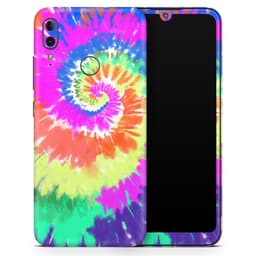 image-Spiral Tie Dye V1 - Full Body Skin Decal Wrap Kit for Skateboard Decks