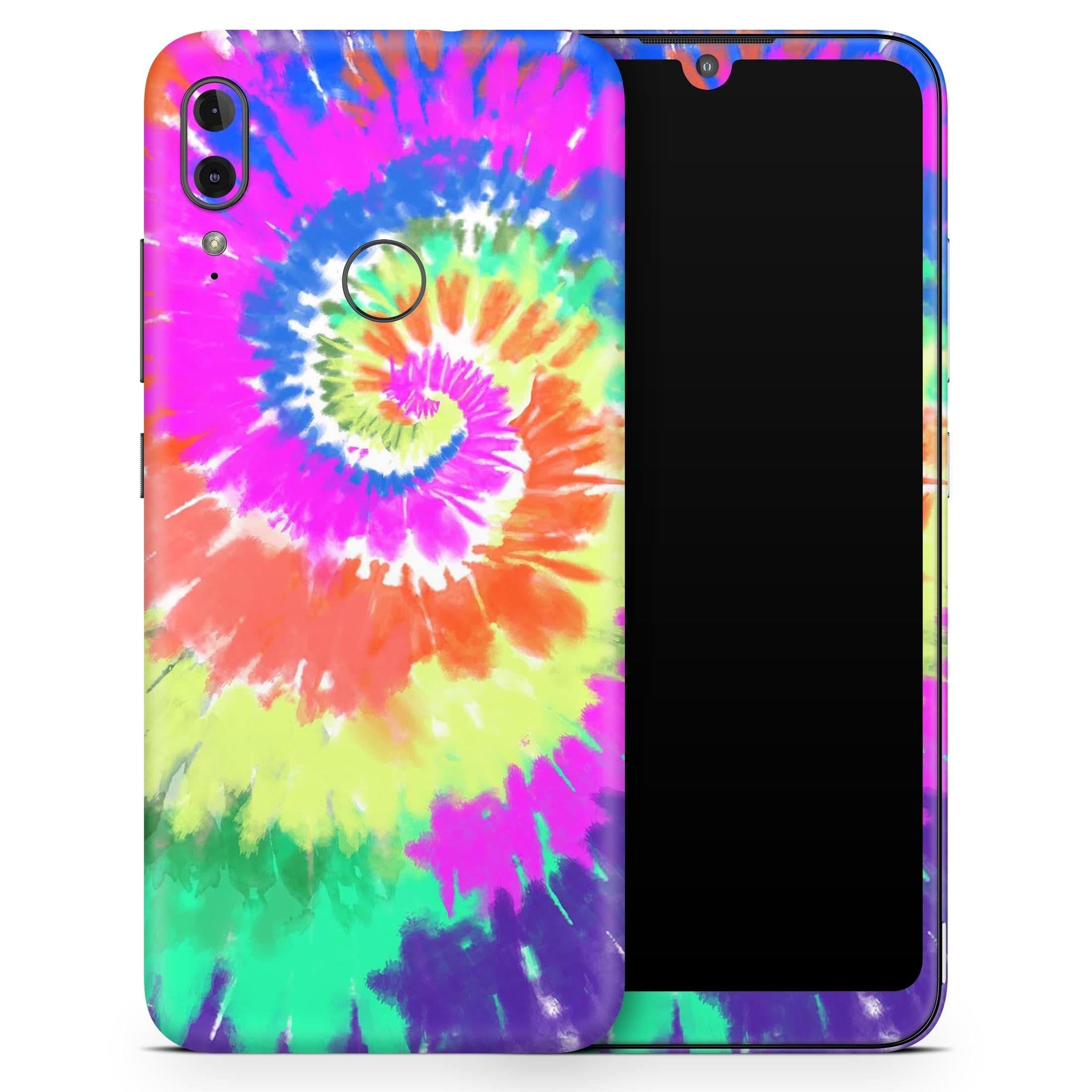 image-Spiral Tie Dye V1 - Full Body Skin Decal Wrap Kit for Skateboard Decks