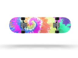 image-Spiral Tie Dye V1 - Full Body Skin Decal Wrap Kit for Skateboard Decks