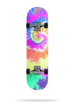 image-Spiral Tie Dye V1 - Full Body Skin Decal Wrap Kit for Skateboard Decks