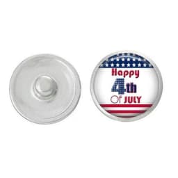 image-USA - Compatible with Ginger Snaps - USA - Fourth of July - Red White