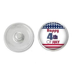 image-USA - Compatible with Ginger Snaps - USA - Fourth of July - Red White
