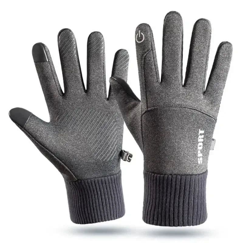 image-Men Winter Gloves Thermal Waterproof Cycling Motorcycle Gloves Full Finger TouchScreen Outdoor Running Skiing Gloves Non-slip