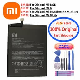 image-2024 Years High Quality 100% Original Battery BM3J BM3E For Xiaomi 8 Mi 8 Lite Mi8 Lite Pro SE Mi8 Explorer Mobile Phone Battery