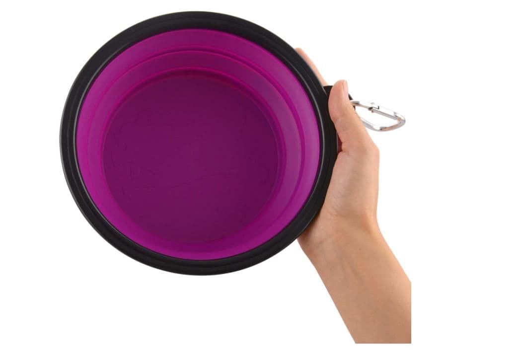 image-5" Portable and Foldable Small Dog Bowl-Purple set of 5
