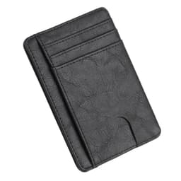 image-THINKTHENDO Slim RFID Blocking Leather Wallet Credit ID Card Holder Purse Money Case for Men Women 2020 Fashion Bag 11.5x8x0.5cm
