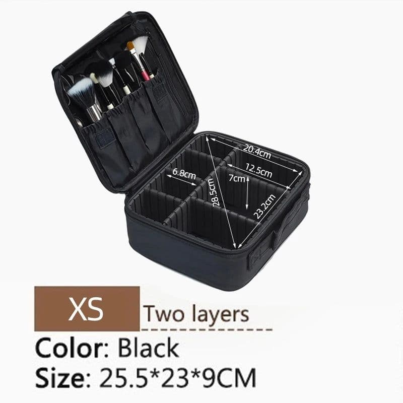 image-New Fashion Women Cosmetic Bag Travel Makeup Professional Make Up Box Cosmetics Pouch Bags Beauty Case For Makeup Artist