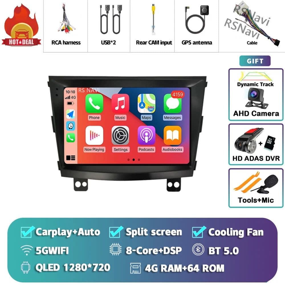 image-Android 15 Carplay Auto 2K Screen Car Radio Multimedia Player For SsangYong Tivoli 2015 -2022 Autoradio Stereo 2din Head Unit