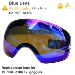 image-UV400 Double Layers Anti-fog Ski Goggles Lens Ski Mask Glasses Skiing Snow Snowboard Eyewear Mirror Polarize Goggles for Men