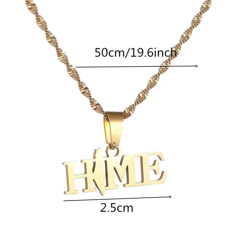 image-Stainless Steel Israel Map Pendant Necklace Hexagram Magen David Star of David Jewish Jewelry