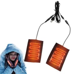 image-1 Pair Electric USB Gloves Portable 5v Heater Heated Gloves Carbon Fiber Cloth USB Heated Gloves Pad For Working Outing Travel
