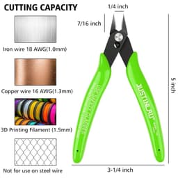 image-1Pc Universal Pliers Multi Functional Tool Electrical Wire Cable Cutters Cutting Side Snips Flush Carbon Steel Nipper Hand Tools