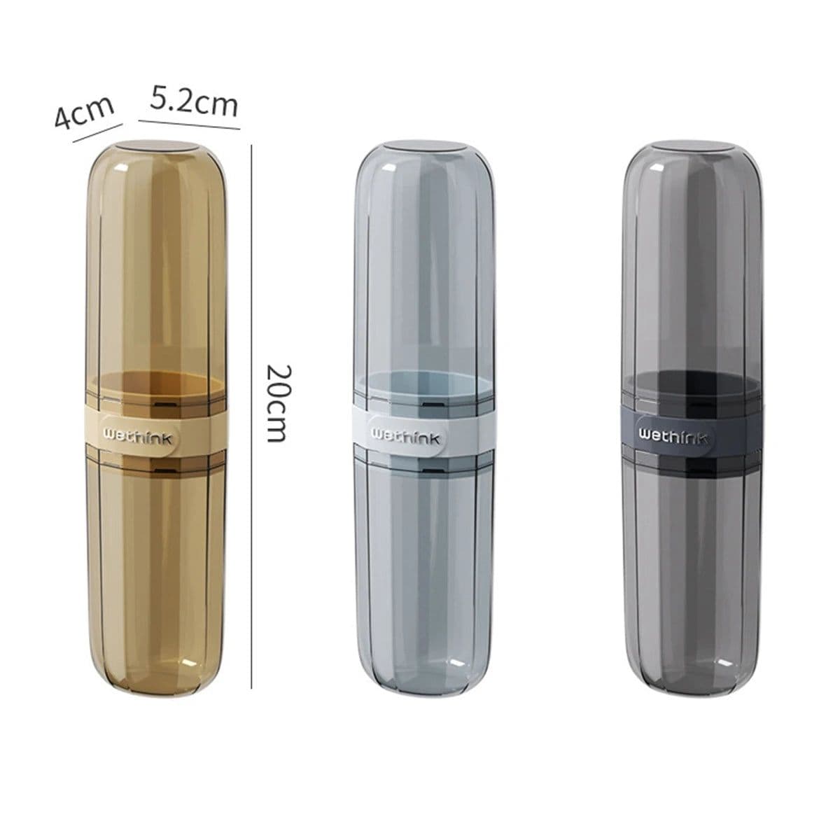 image-Portable Toothpaste Toothbrush Protect Holder Case Travel Camping Storage Box Protect Toothbrush Toothpaste from Dirt and Damage