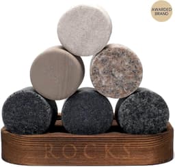 image-Whiskey Chilling Stones Gift Set With 2 Signature Crystal Glasses