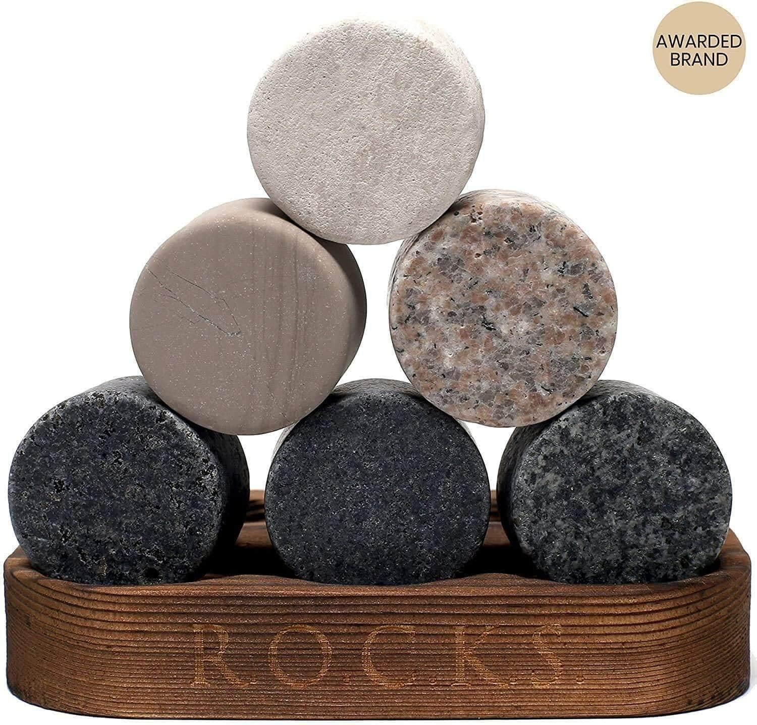 image-Whiskey Chilling Stones Gift Set With 2 Signature Crystal Glasses