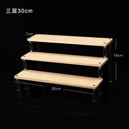 image-Acrylic Display stand for Amiibo Funko POP Figures,Cupcake Cosmetic Nail Polish Clay Figurine Jewelry for Display Stand Riser