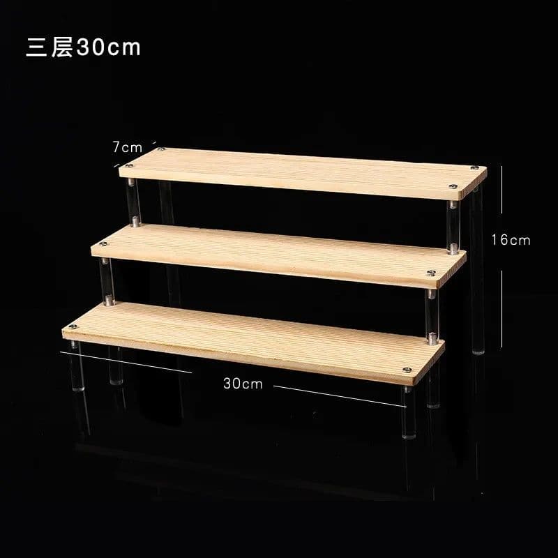image-Acrylic Display stand for Amiibo Funko POP Figures,Cupcake Cosmetic Nail Polish Clay Figurine Jewelry for Display Stand Riser
