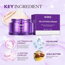 image-3D Face & Neck Lifting Cream,Skin Deep Hydration Firming Moisturizing Nourishing Anti-Aging,Improve Elasticity,Korean Skincare