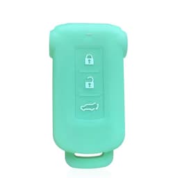 image-Silica Gel Car Key Cover Case For Mitsubishi Outlander 2014 Pajero Delica Key Holder Remote Control Case For Keychain Alarm