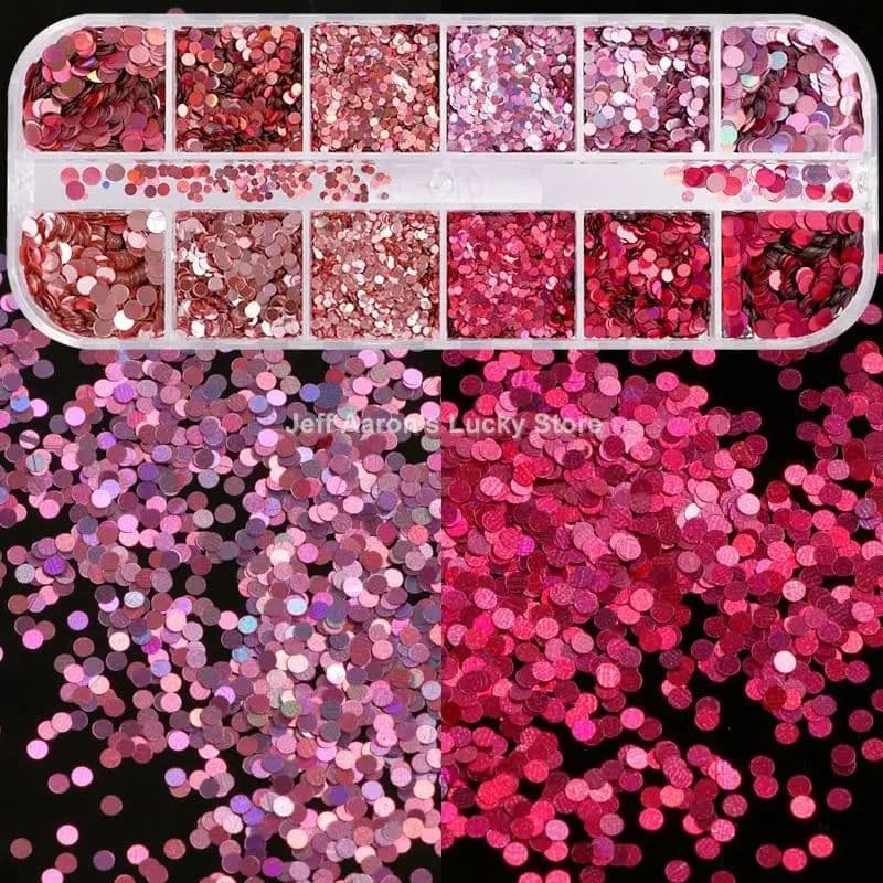 image-12 Colors Nails Abalone Shell Fragments Texture Natural Sea Shell 3d Glitter Nail Art Decoration Powder Sequins Beauty Tools