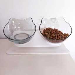 image-Non-Slip Double Cat Bowl Dog Bowl With Stand Pet Feeding Cat Water Bowl For Cats Food Pet Bowls For Dogs Feeder Product Supplies