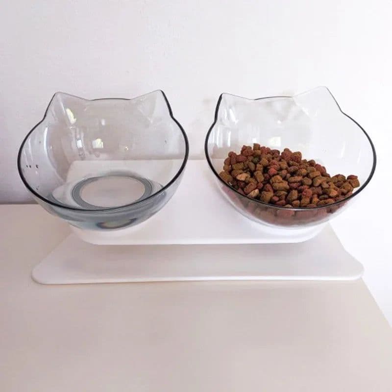 image-Non-Slip Double Cat Bowl Dog Bowl With Stand Pet Feeding Cat Water Bowl For Cats Food Pet Bowls For Dogs Feeder Product Supplies
