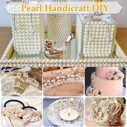 image-4/6/8/10/12/14/16mm Pearl Beads ABS Loose Round Beads Craft for Fashion Jewelry Making White Beige DIY Imitation Garment Beads