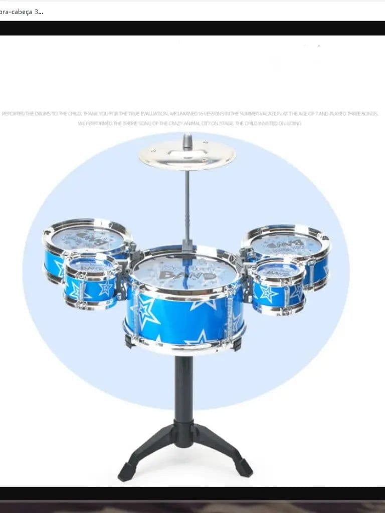 image-Drum sets for children beginners children's toys dynamic jazz drums for western percussion instrument