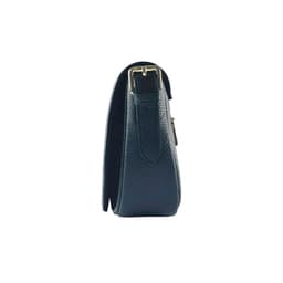 image-RB1002A | Borsa a Tracolla in Vera Pelle Made in Italy con Tracolla removibile in pelle e attacchi con fibbie in metallo Oro Lucido - Colore Nero - Dimensioni: cm 26 x 20 x 10