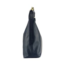 image-RB1017A | Borsa Donna a spalla Morbida in Vera Pelle Made in Italy con manico singolo e tracolla removibile. Attacchi con moschettoni in metallo Oro Lucido - Colore Nero - Dimensioni: cm 36 x 40 x 13