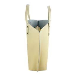 image-RB1024AL | Borsa Donna a Mano in Vera Pelle Made in Italy con tracolla removibile. Sacca grande interna estraibile. Accessori Canna di Fucile Lucido - Colore Beige - Dimensioni: cm 48x31x11