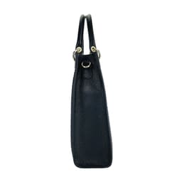 image-RB1026A | Borsa Donna a mano verticale in Vera Pelle e Paglia Made in Italy. Tracolla removibile e regolabile in pelle. Accessori Oro Lucido - Colore Nero - Dimensioni: cm 24 x 29 x 9