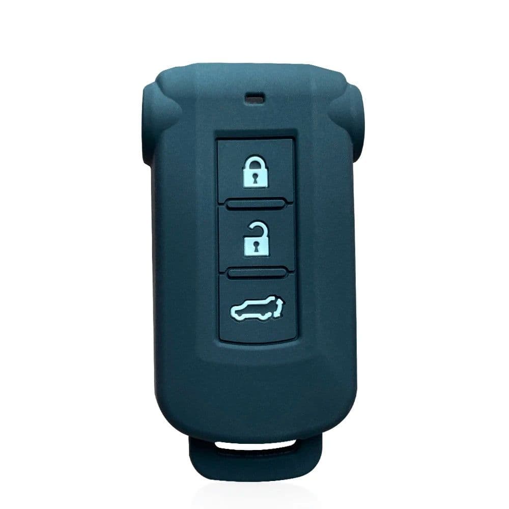 image-Silica Gel Car Key Cover Case For Mitsubishi Outlander 2014 Pajero Delica Key Holder Remote Control Case For Keychain Alarm