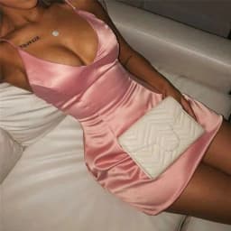 image-Women Summer Dress Sheath Comfortable Sexy Sleeveless Spaghetti Strap